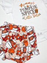 Load image into Gallery viewer, Mommy&#39;s Pumpkin Spice- Girls&#39; Romper Set (3 pcs)
