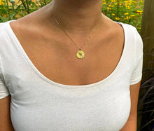 Load image into Gallery viewer, Happy Mothers Day Necklace | Gold Sun Pendant
