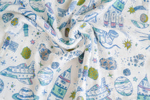 Load image into Gallery viewer, Multi-Purpose Muslin Swaddle Blanket- Outer Space
